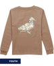 Properly Tied - Youth Field Camo Logo LS Tee