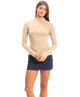 Midnight Muse Mockneck Fitted Top