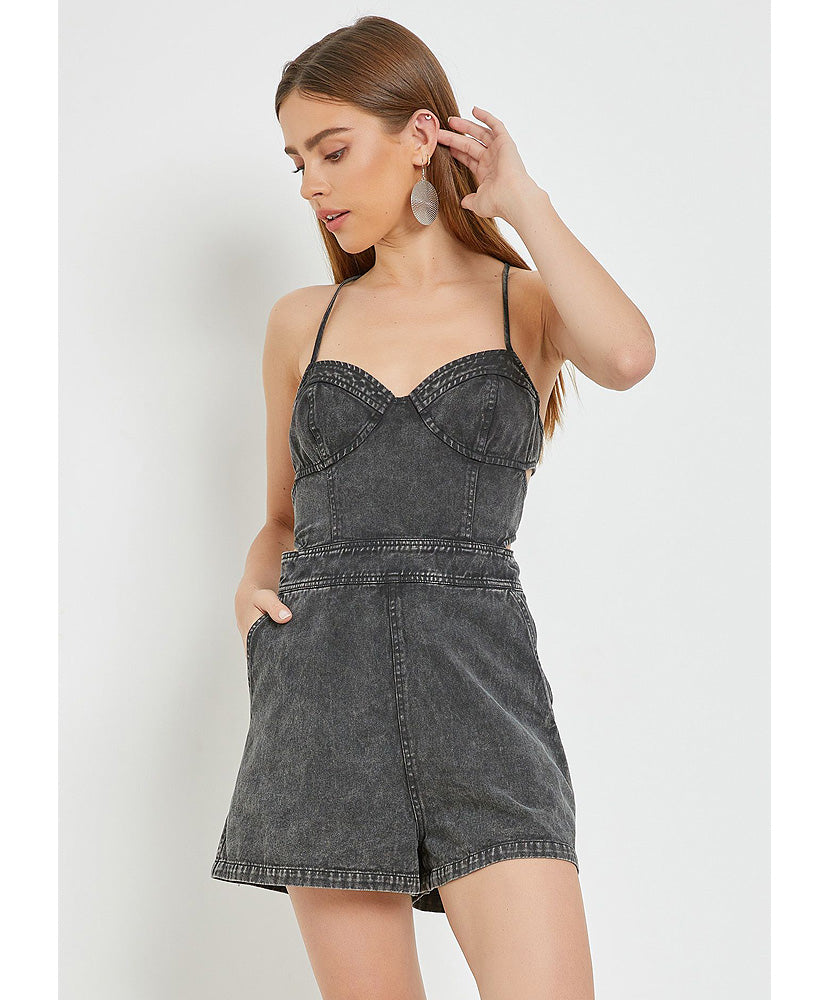Saturdays Down South Denim Romper