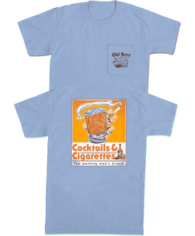 Old Row - Cocktails And Cigarettes Pocket Tee