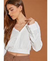 Hold on Tight Wrap Side Shirt