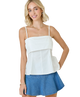 Penny Poplin Fit and Flare Tank
