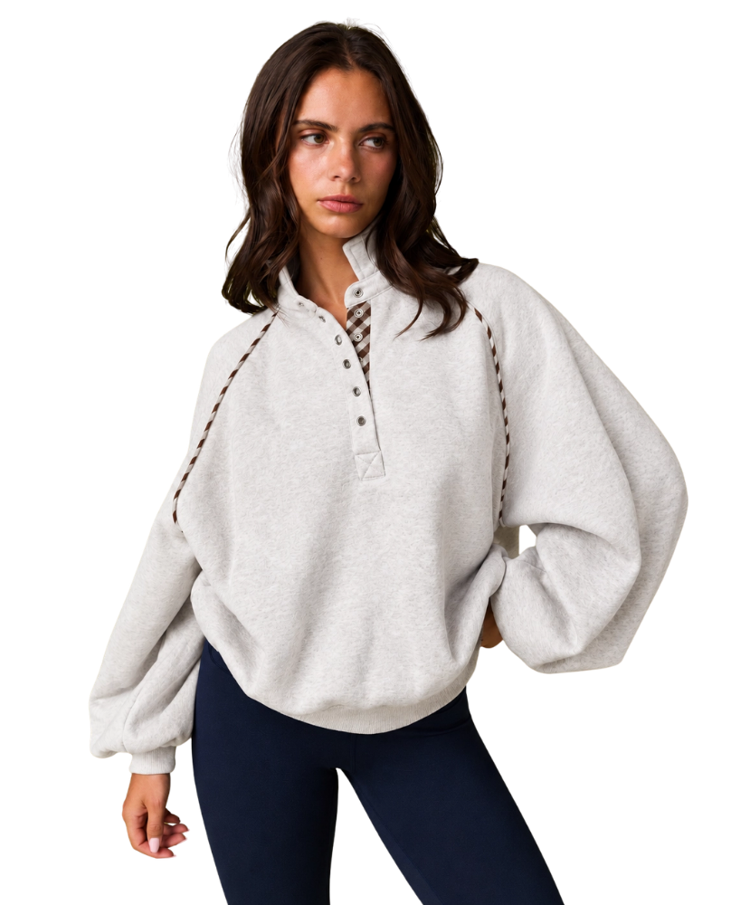 Boutique - Elowen Half Snap Pullover