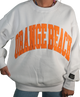 Lulu Mac - Orange Beach Stitch Crewneck