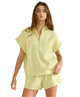 Tate Short Sleeve Half Zip - Up Scuba Sweatshirt SS