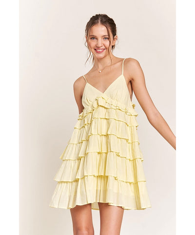 Spin Me Around Tiered Ruffled Mini Dress