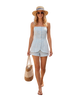 Savannah Striped Button Front Romper