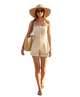 Savannah Striped Button Front Romper
