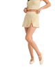 Ditsy Side Slit A-Line Skort