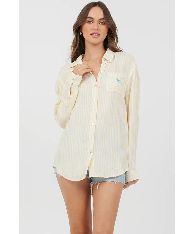 Lost in Paradise Button Down