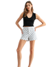 Case High Rise Chess Print Shorts