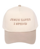 Jesus Saves I Spend Embroidered Trucker Hat