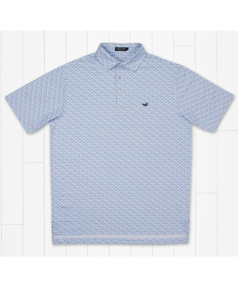 Southern Marsh - Flyline Performance Polo - Palms & Pineapples