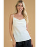 Oh The Places Satin Cowl Neck Cami