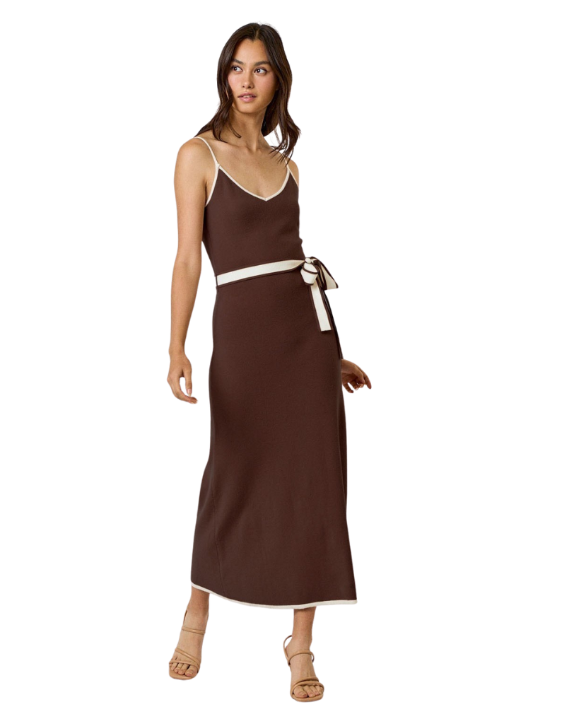 Taylor Tie Waist Sweater Maxi Dress Taylor Tie Waist Sweater Maxi Dress