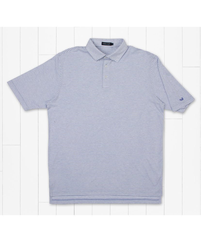 Southern Marsh - MarshLUX Mangrove Stripe Pique Polo