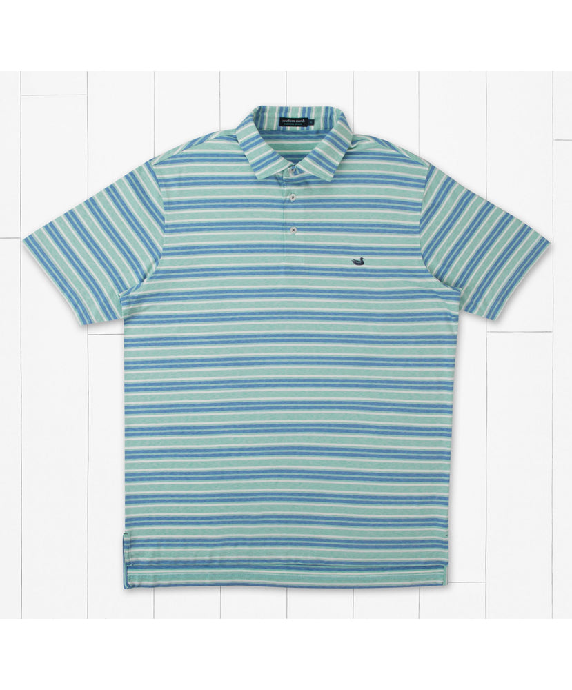 Southern Marsh - Havana Performance Polo - Zapata Stripe