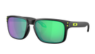 Oakley Sunglasses with gree lenses on a white background