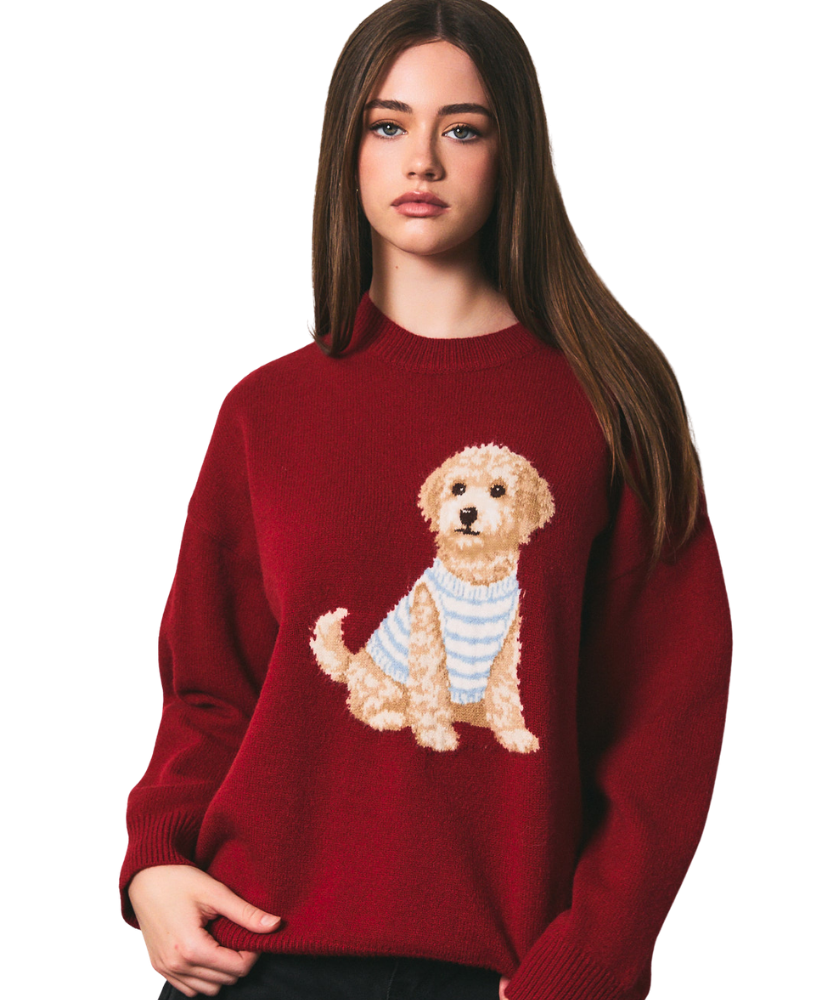 Golden Doodle Long Sleeve Sweater