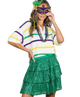 Multi Stripe Short Sleeve Mardi Gras Shirt