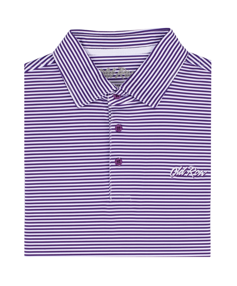 Old Row - Purple Striped Polo