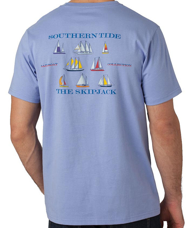 Southern Tide - Sailboat T-Shirt Lavender Back