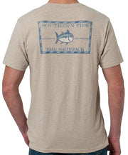 Southern Tide - Original Skipjack Slub T-Shirt Cottonwood Back
