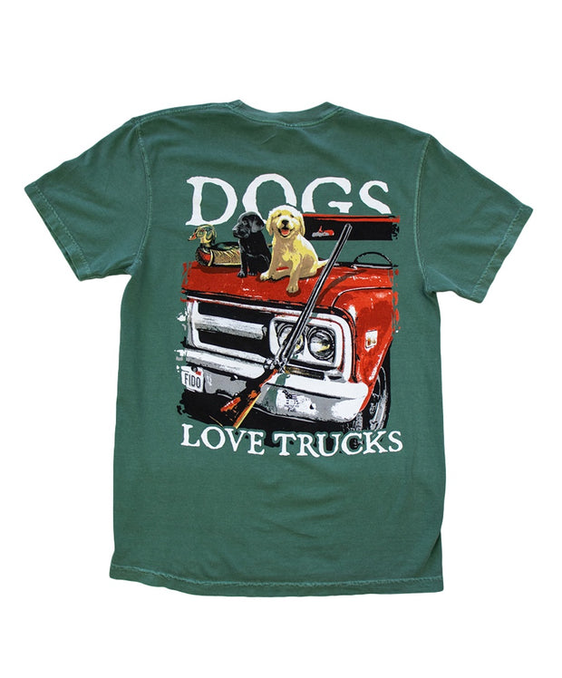 Shades - Dogs Love Trucks Tee