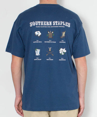 Southern Proper - Southern Staples T-Shirt Navy Back