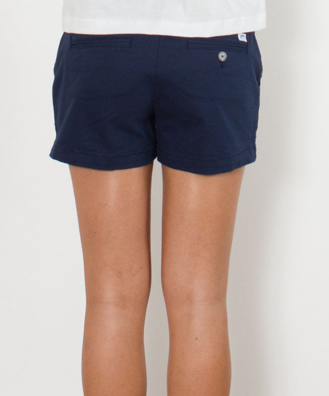 Southern Tide - Ladies Chino Shorts 3" - Navy Back