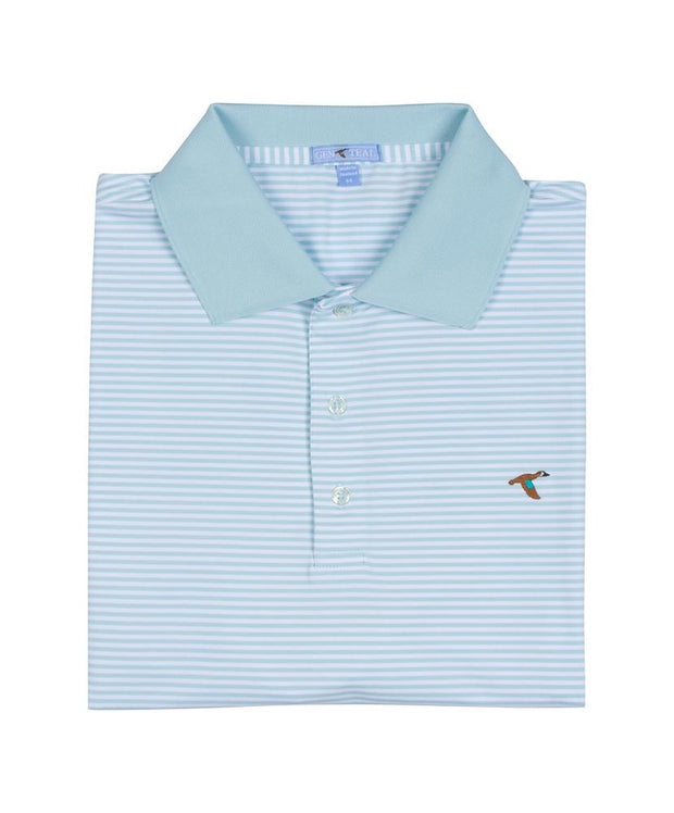 GenTeal - Classic Stripe Performance Polo - P2