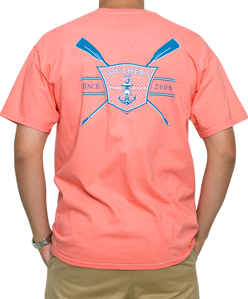 Southern Shirt Co. - Yacht Club Short Sleeve Tee - Pink Salmon