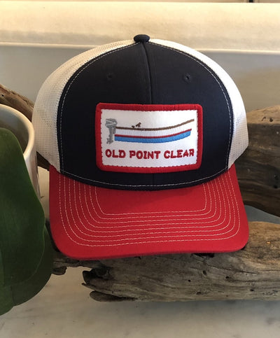 Old Point Clear - Structured Hat With Red Bill Snapback
