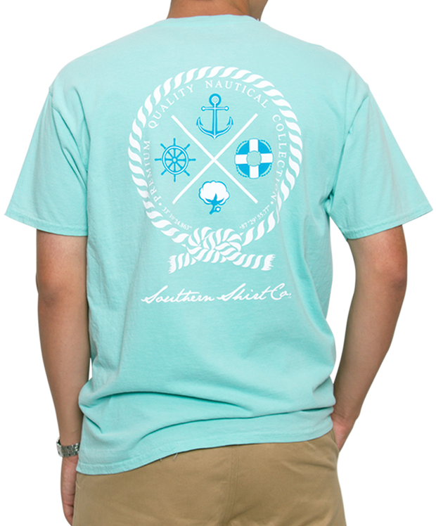 Southern Shirt Co. - Nautical Rope Short Sleeve Tee - Chalky Mint