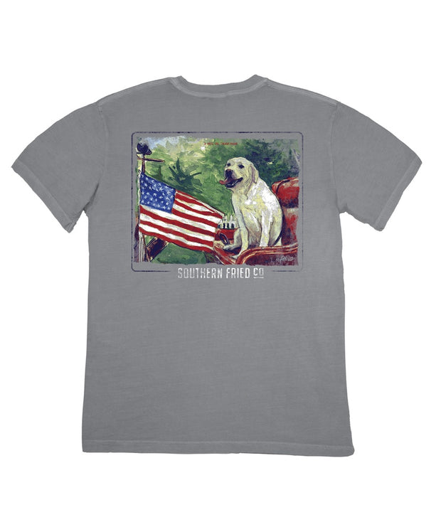 Southern Fried Cotton - Waggin' Flag Tee