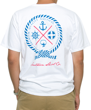 Southern Shirt Co. - Nautical Rope Short Sleeve Tee - White
