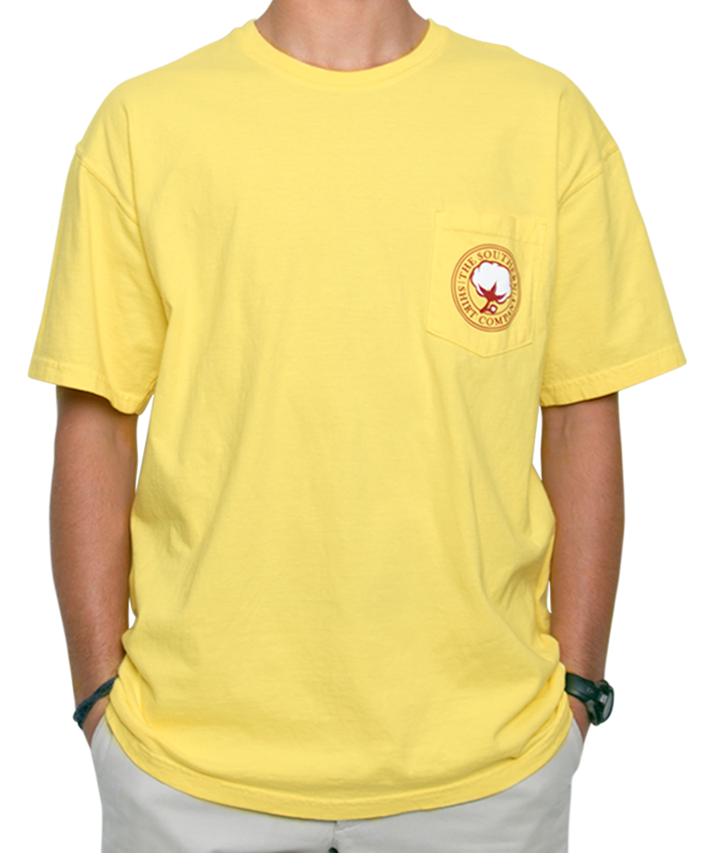 Southern Shirt Co. - Wax Seal Short Sleeve Tee - Canary Front