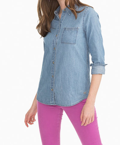Southern Tide - Emery Button Front Chambray Shirt