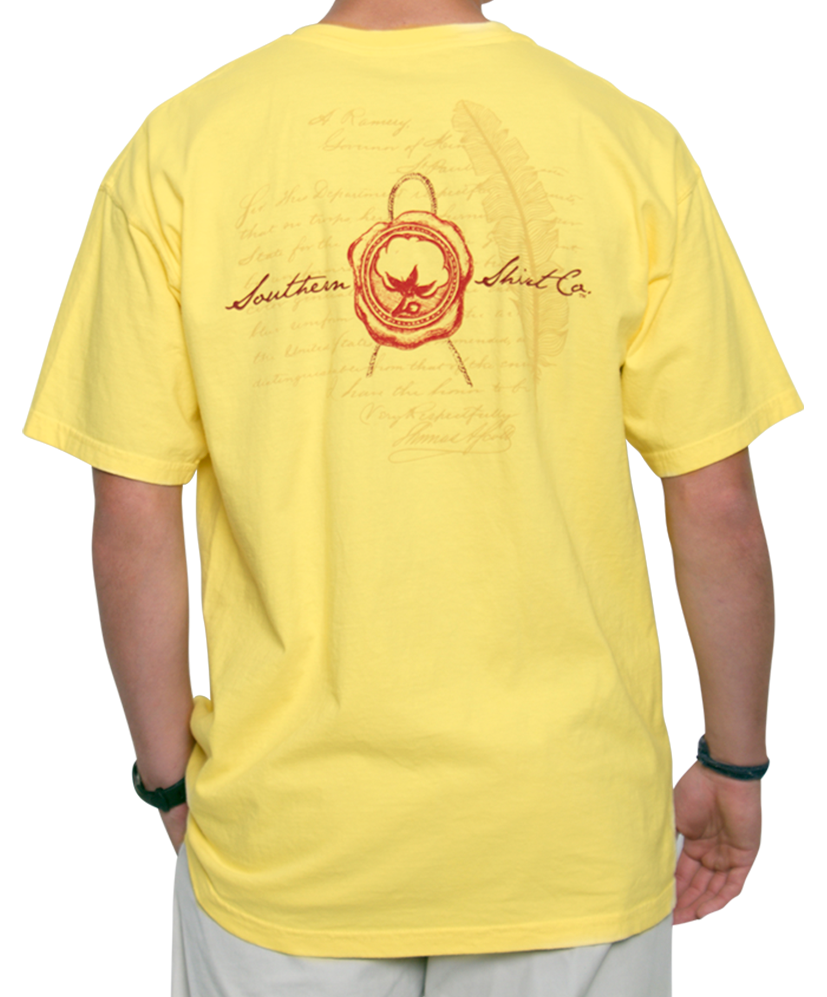 Southern Shirt Co. - Wax Seal Short Sleeve Tee - Canary