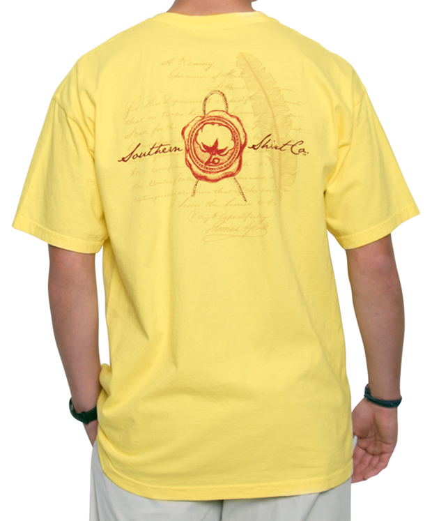 Southern Shirt Co. - Wax Seal Short Sleeve Tee - Canary