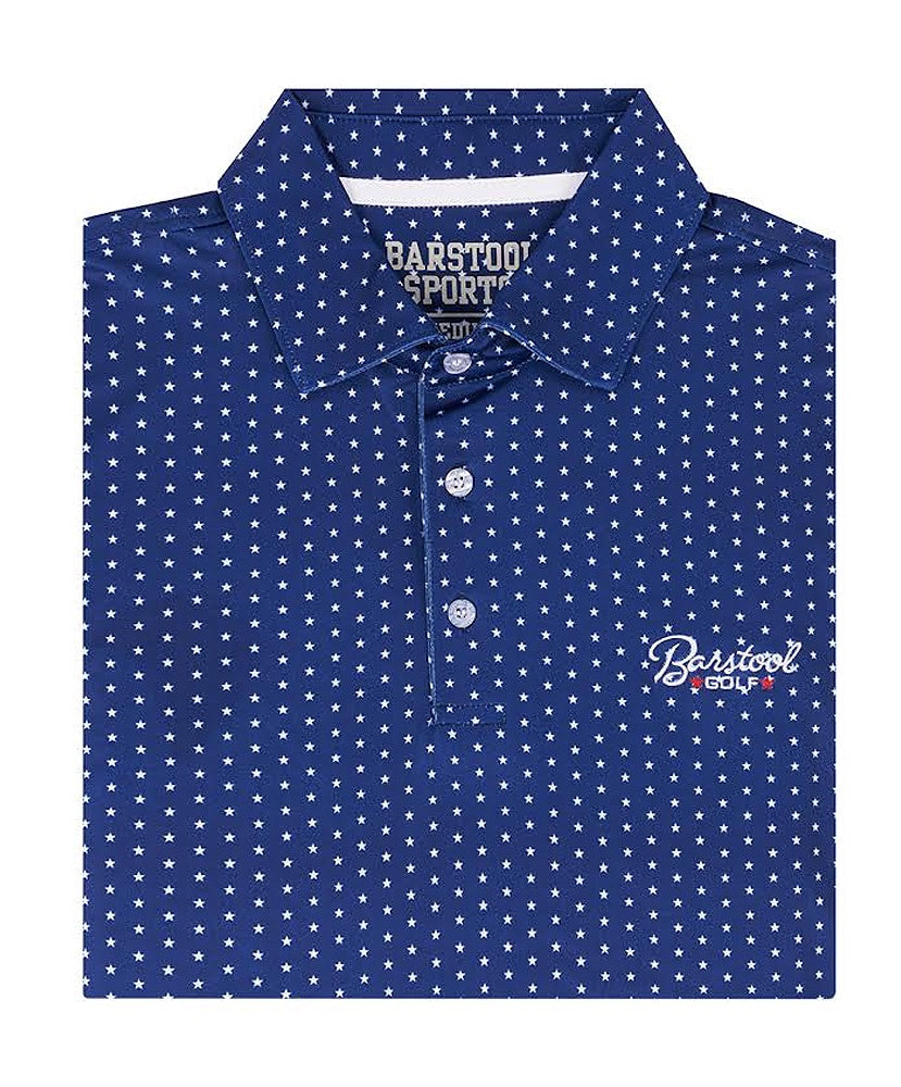 Barstool Golf - Star Print Polo