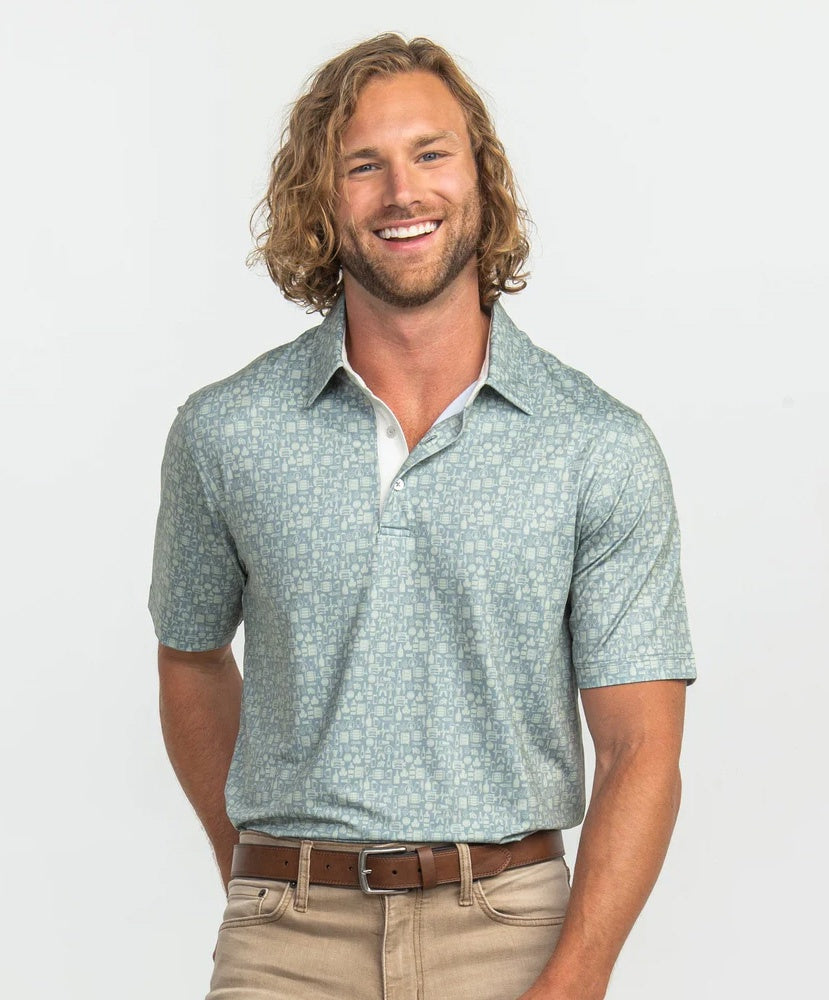 Southern Shirt Co - Bottoms Up Printed Polo