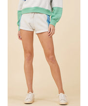 Clair Colorblock Fleece Shorts
