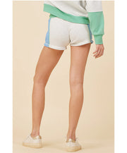 Clair Colorblock Fleece Shorts