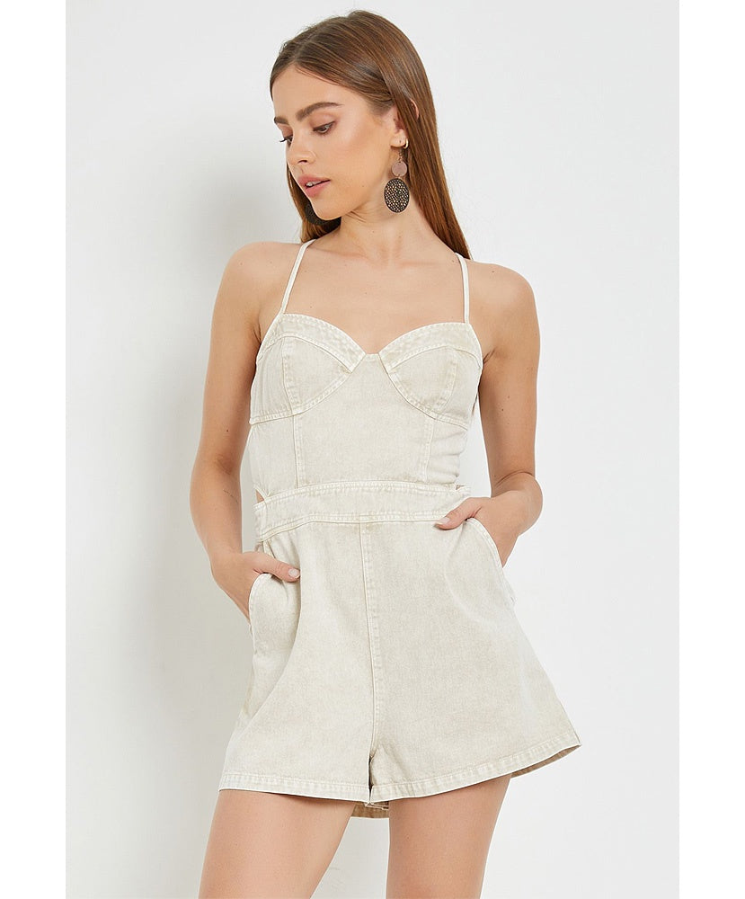 Saturdays Down South Denim Romper