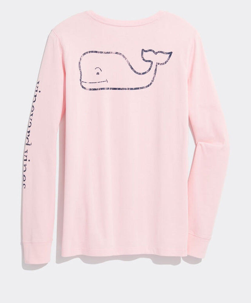 Vineyard Vines - LS Whale Print Tee