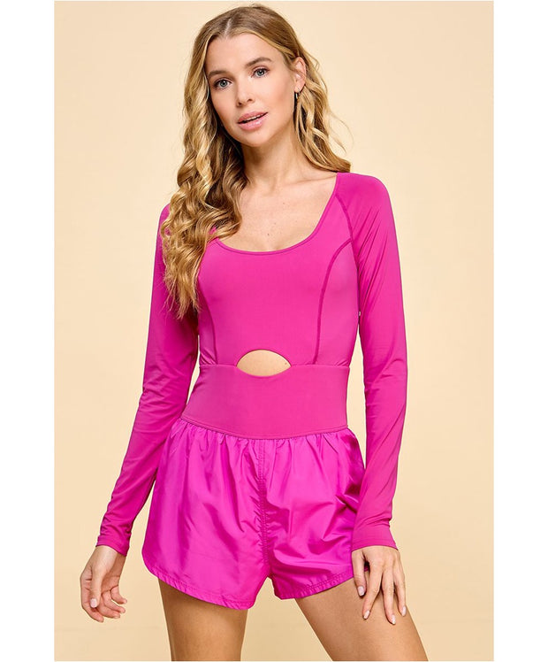 Off Day LS Athletic Romper