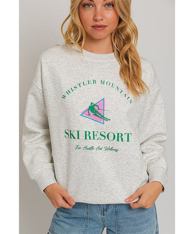 Ski Resort Fleece Sweatshirt