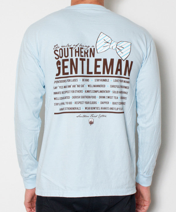 Southern Fried Cotton - Southern Gentleman Long Sleeve - Chambray Back