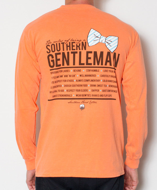 Southern Fried Cotton - Southern Gentleman Long Sleeve - Melon Back